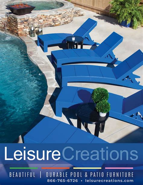 Leisure creations - Leisure Creations Furniture is a trusted source for premium outdoor pool and patio furnishings, offering exquisite furniture that redefines relaxation and elegance in living spaces. With over 20 years of experience in the industry, they manufacture their products in the USA, providing customers with high-quality and durable options for creating ... 